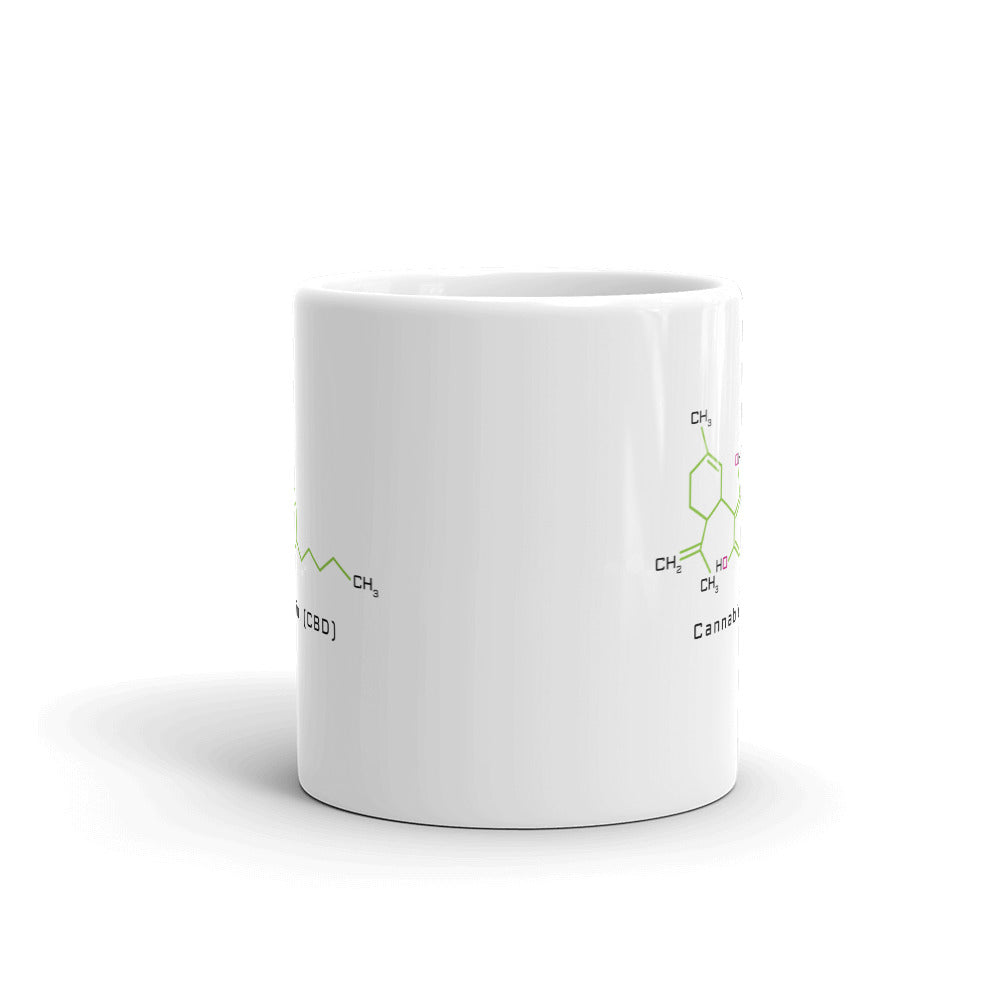 Cannabidiol CBD Coffee Mug - Magic Leaf Tees