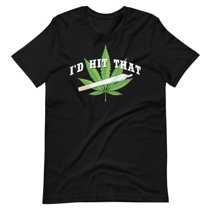 I'd Hit That 420 Black T-Shirt - Magic Leaf Tees