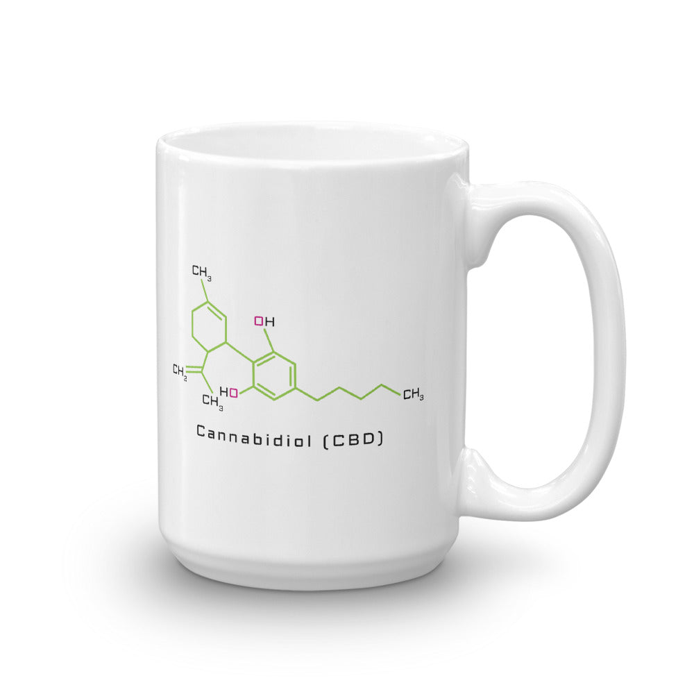 Cannabidiol CBD Coffee Mug - Magic Leaf Tees