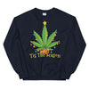 Tis The Season Weed Christmas Sweatshirt - Magic Leaf Tees