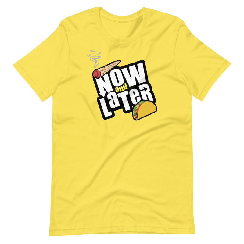 Now And Later Funny Reefer And Taco T-Shirt - Magic Leaf Tees