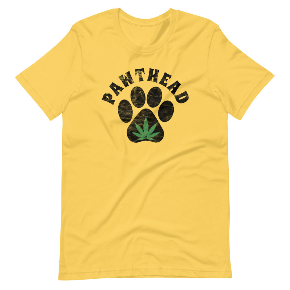 PawtHead Funny 420 Dog Lover Yellow T-Shirt - Magic Leaf Tees