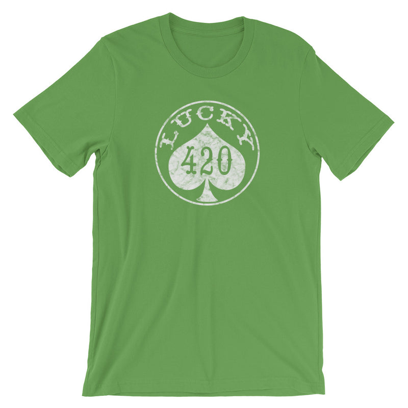 Lucky 420 Cannabis T-Shirt - Magic Leaf Tees