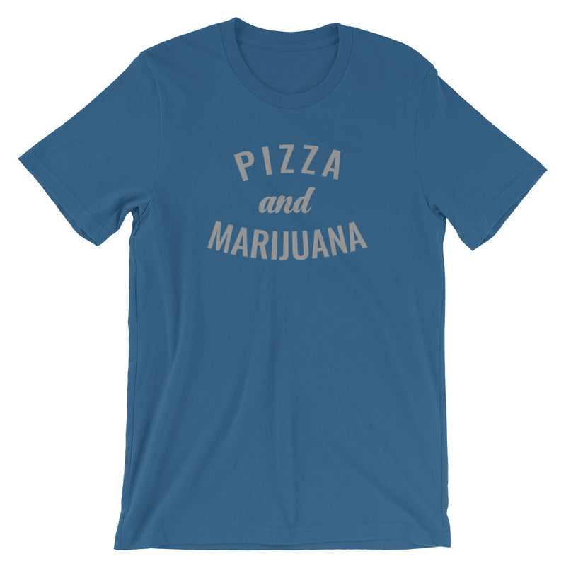 Pizza And Marijuana Funny Cannabis T-Shirt - Magic Leaf Tees