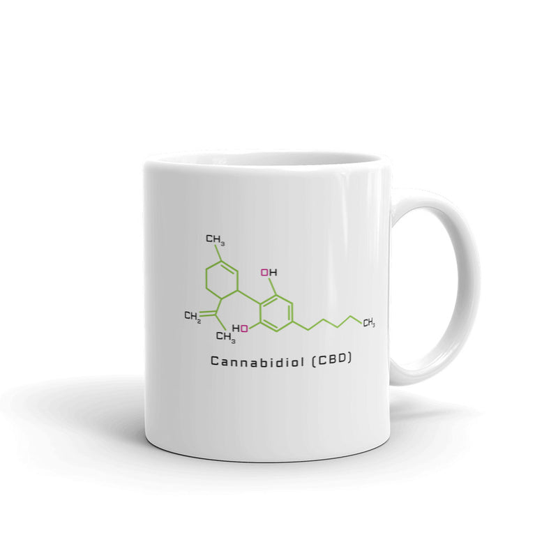 Cannabidiol CBD Coffee Mug - Magic Leaf Tees