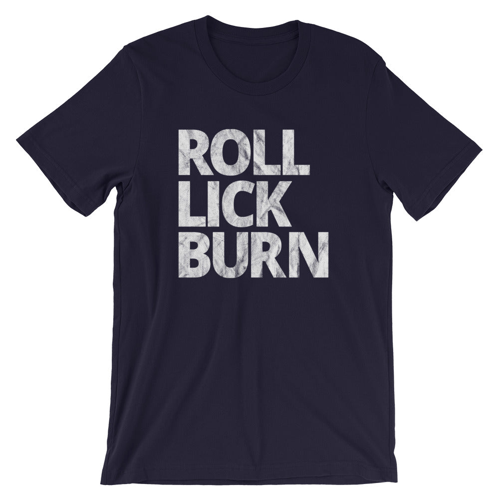 Roll Lick Burn Joint Rolling Stoner T-Shirt - Magic Leaf Tees