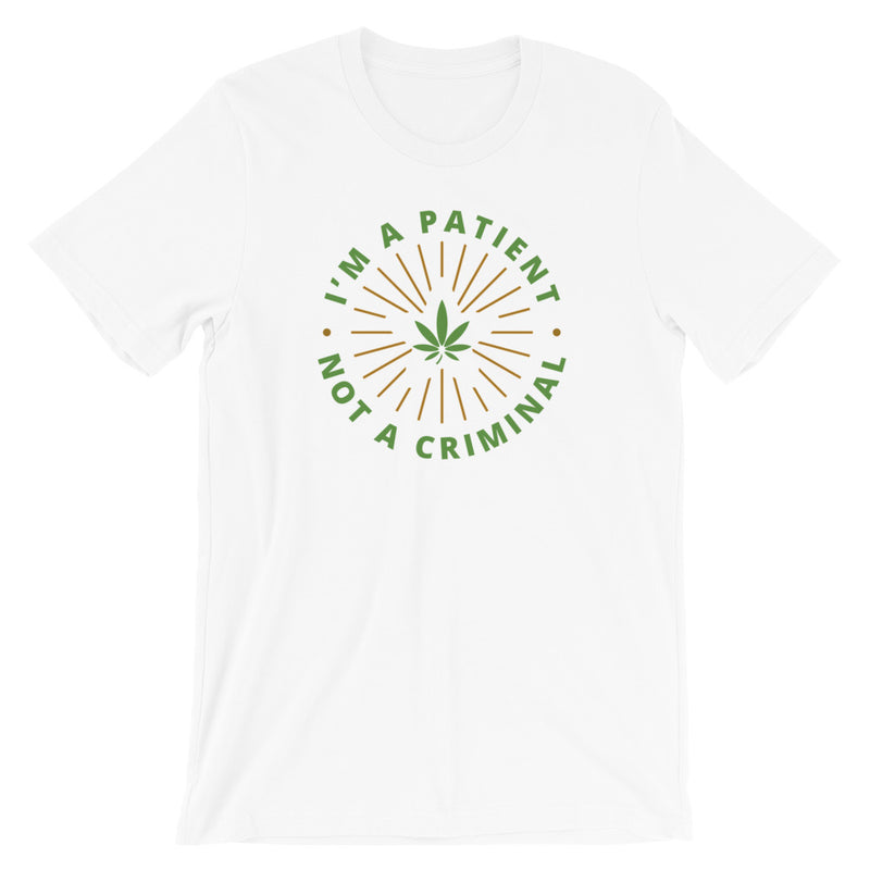 I'm A Patient Not A Criminal Medical Marijuana T-Shirt - Magic Leaf Tees