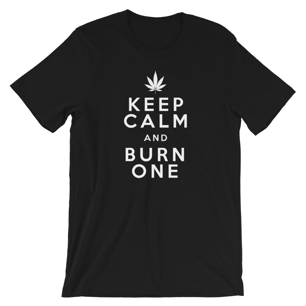 Keep Calm And Burn One 420 T-Shirt - Magic Leaf Tees