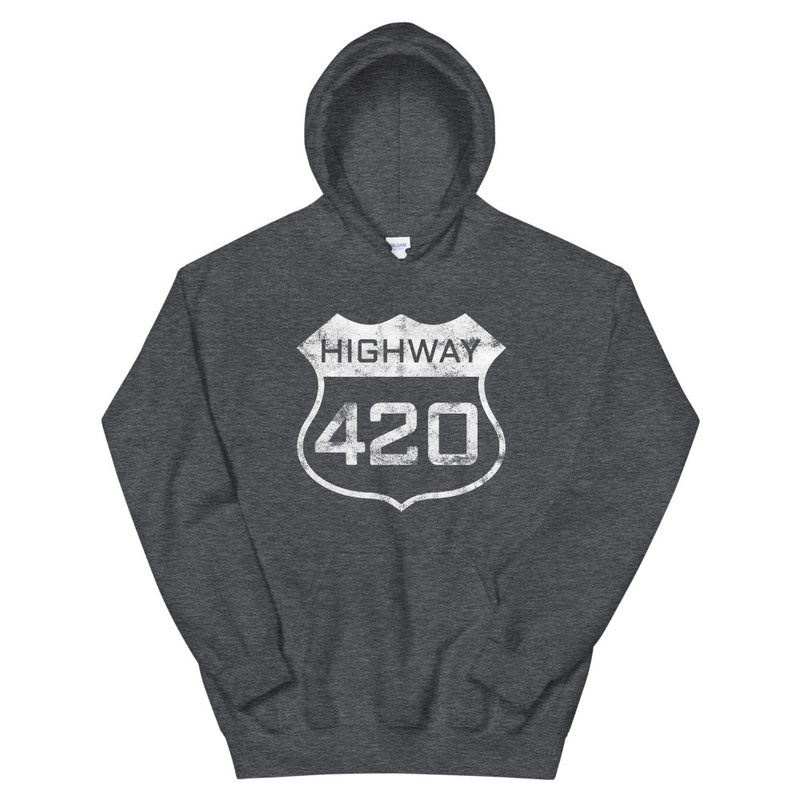 Highway 420 Weed Hoodie - Magic Leaf Tees