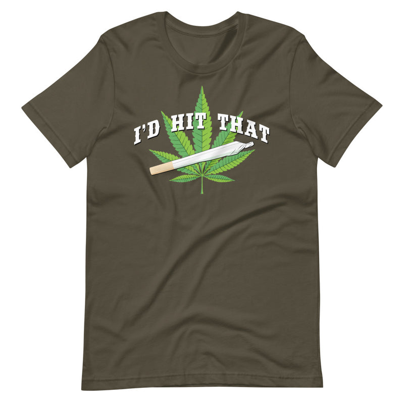 I'd Hit That 420 Army T-Shirt - Magic Leaf Tees