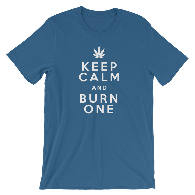 Keep Calm And Burn One 420 T-Shirt - Magic Leaf Tees