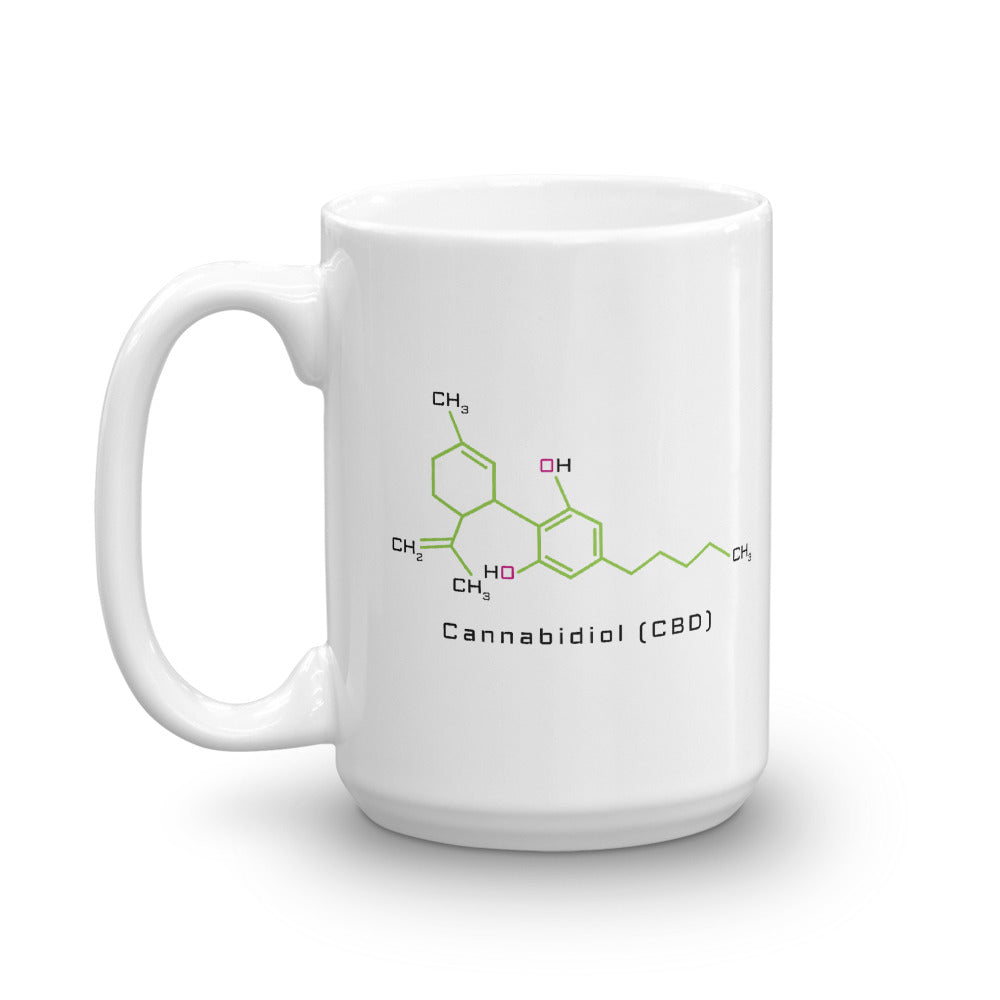 Cannabidiol CBD Coffee Mug - Magic Leaf Tees