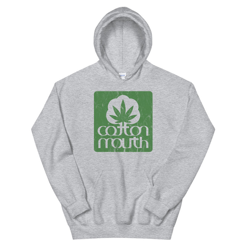 Cotton Mouth Weed Logo 420 Unisex Hoodie - Magic Leaf Tees