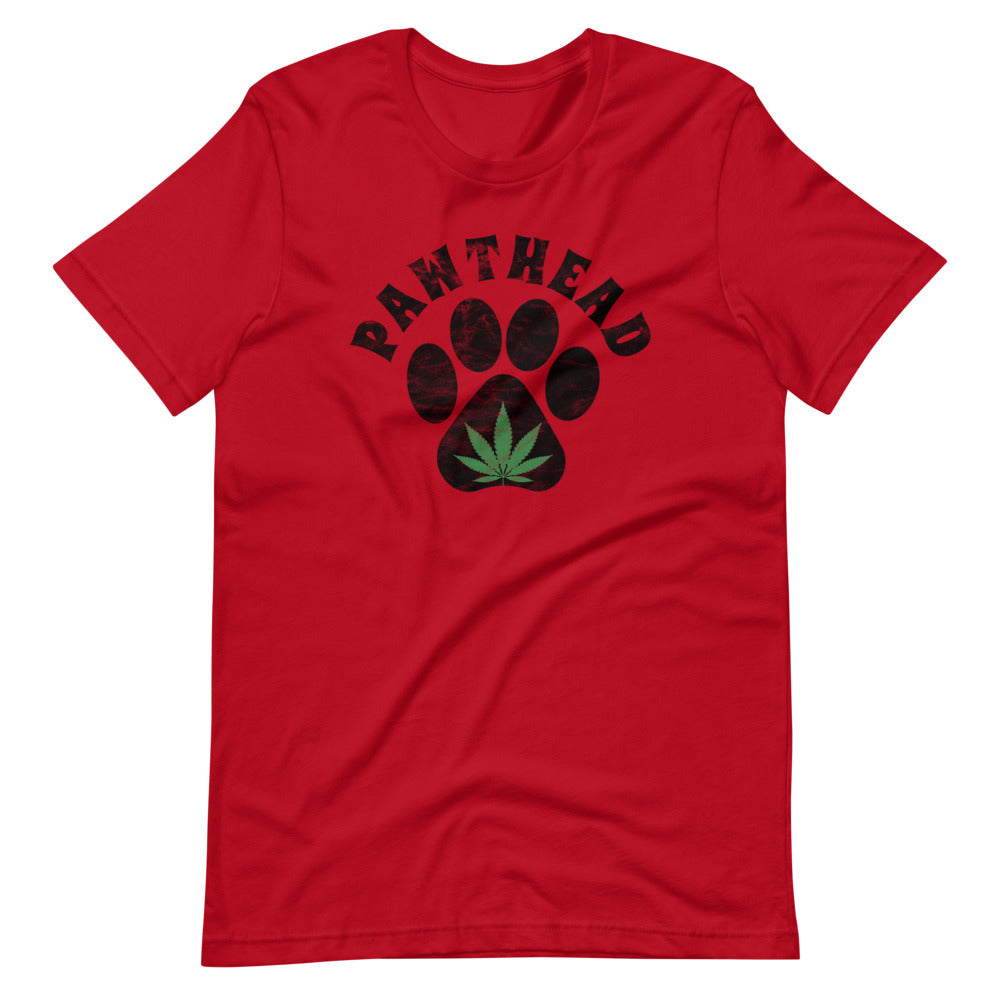 PawtHead Funny 420 Dog Lover Red T-Shirt - Magic Leaf Tees