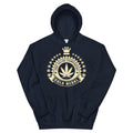 Joint Rolling Champion Funny Weed Navy Blue Hoodie - Magic Leaf Tees