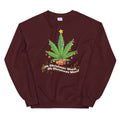 Oh Christmas Weed Funny Cannabis Sweatshirt - Magic Leaf Tees