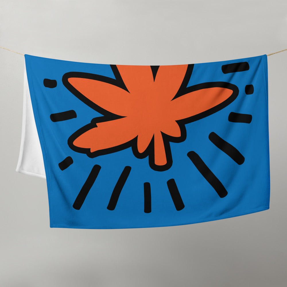 Radiant Pot Leaf Throw Blanket - Magic Leaf Tees