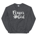 Flower Girl Stoner Sweatshirt - Magic Leaf Tees