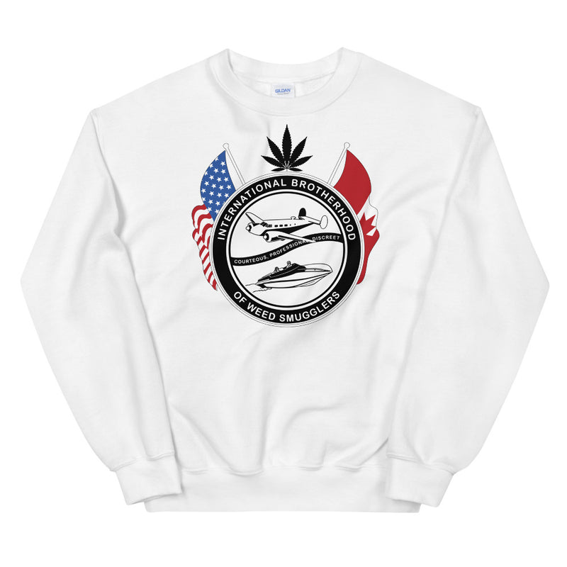 International Brotherhood Of Weed Smugglers Union Logo Sweatshirt - Magic Leaf Tees