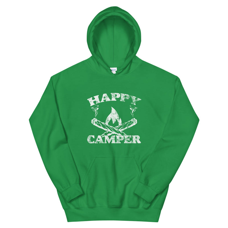 Happy Camper Funny Weed Hoodie - Magic Leaf Tees