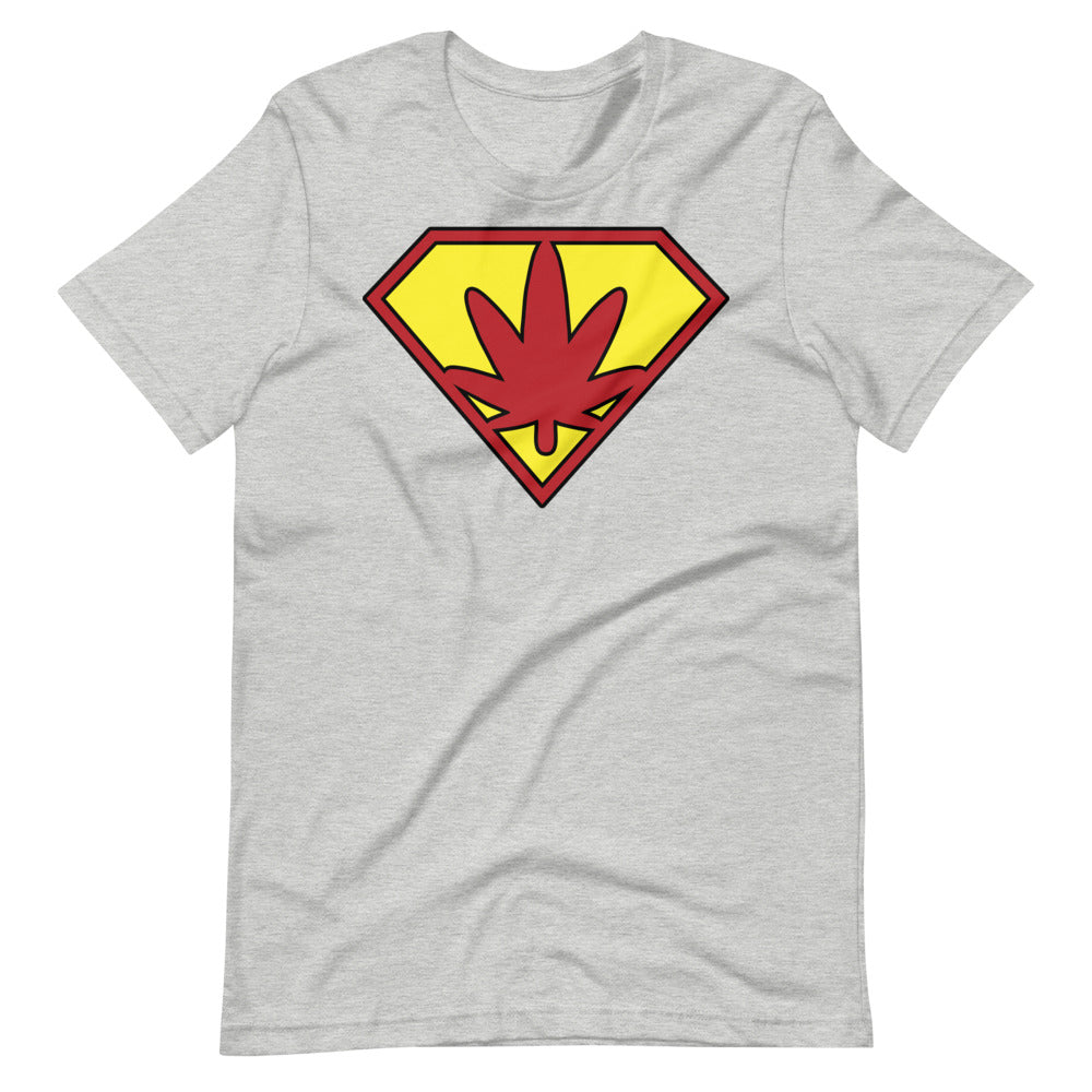 Super Weed Man Pot Leaf Logo T-Shirt - Magic Leaf Tees