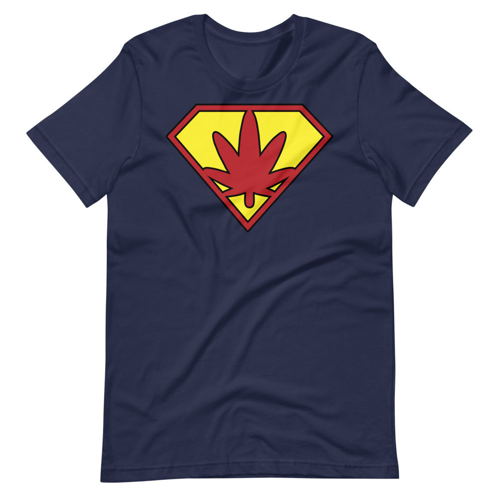 Super Weed Man Pot Leaf Logo T-Shirt - Magic Leaf Tees