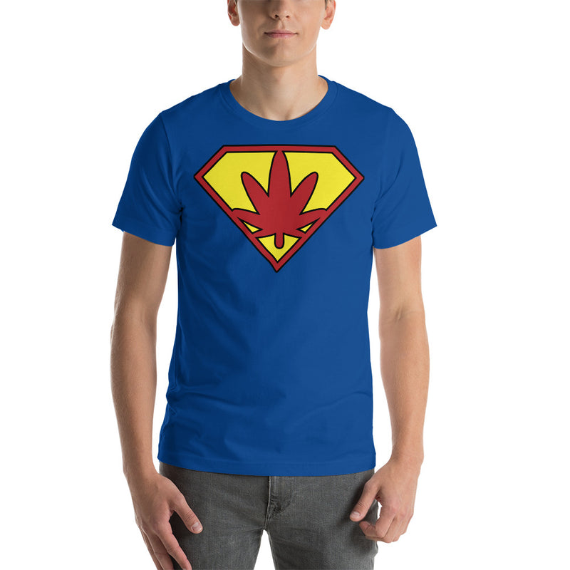 Super Weed Man Pot Leaf Logo T-Shirt - Magic Leaf Tees