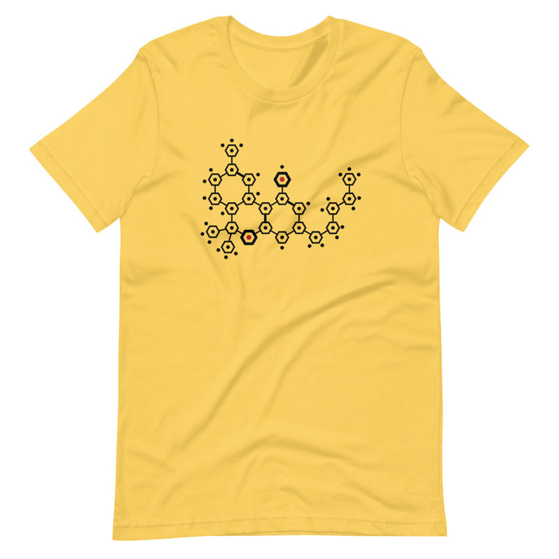 Stylized THC Molecule 420 T-Shirt - Magic Leaf Tees