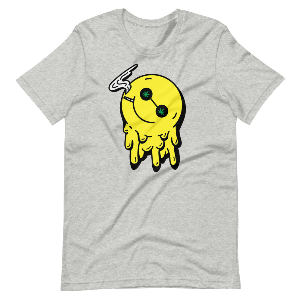 Stoned Happy Smiley Face T-Shirt - Magic Leaf Tees