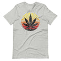 Retro Weed Lead Sunset T-Shirt - Magic Leaf Tees