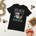 Santa Let's Get Lit Stoner Christmas T-Shirt - Magic Leaf Tees