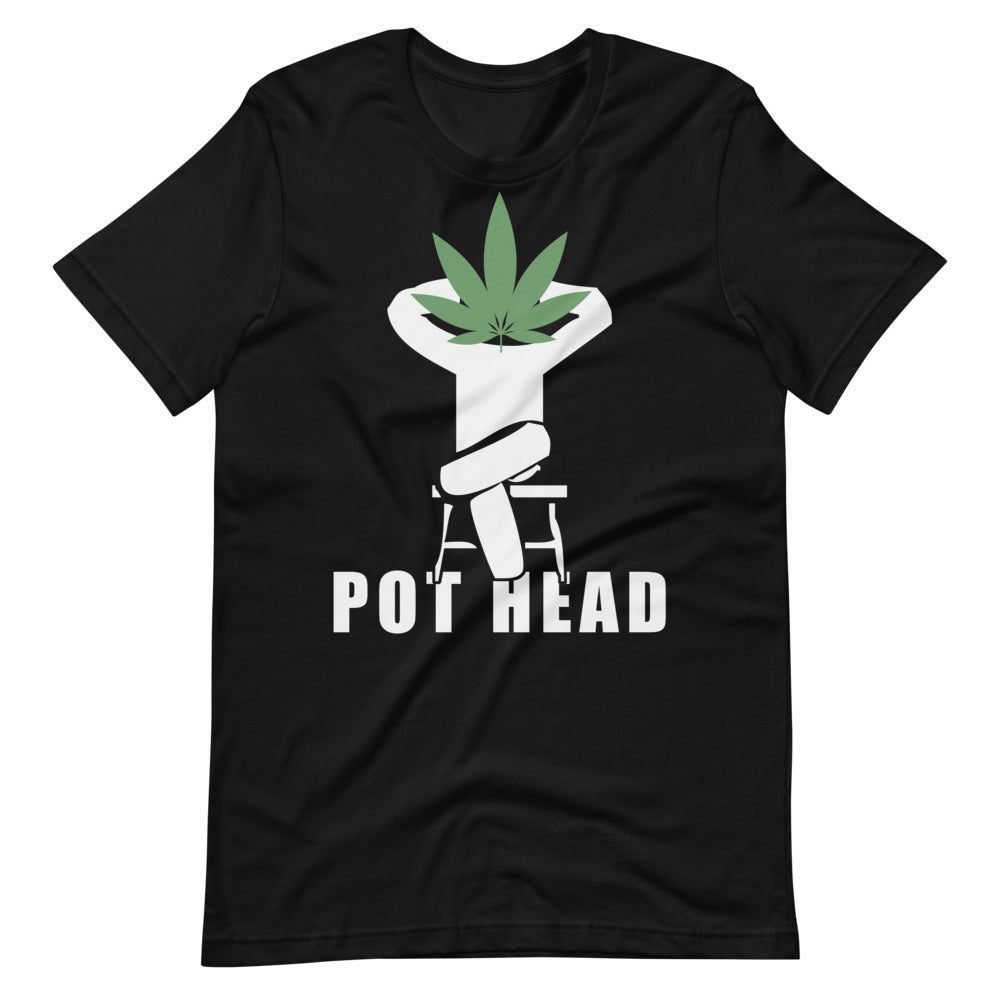 Funny Pot Head T-Shirt - Magic Leaf Tees