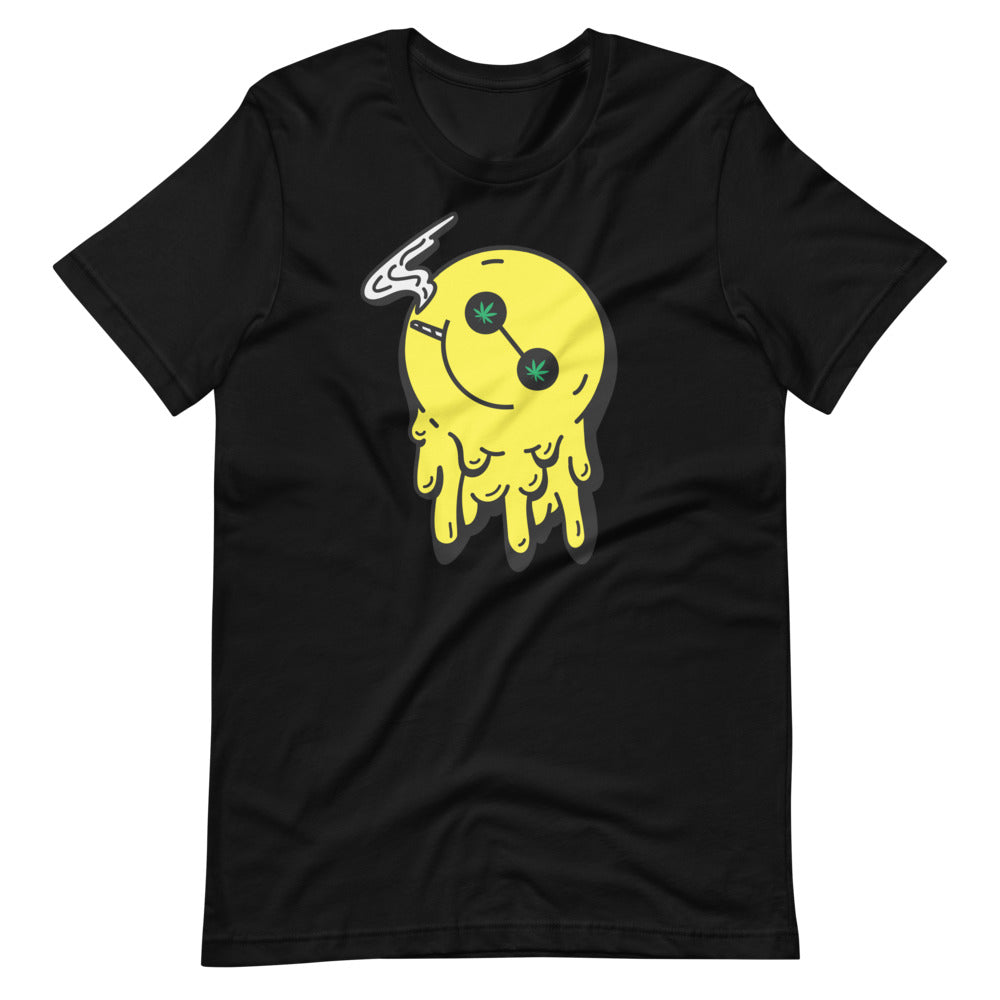 Stoned Happy Smiley Face T-Shirt - Magic Leaf Tees