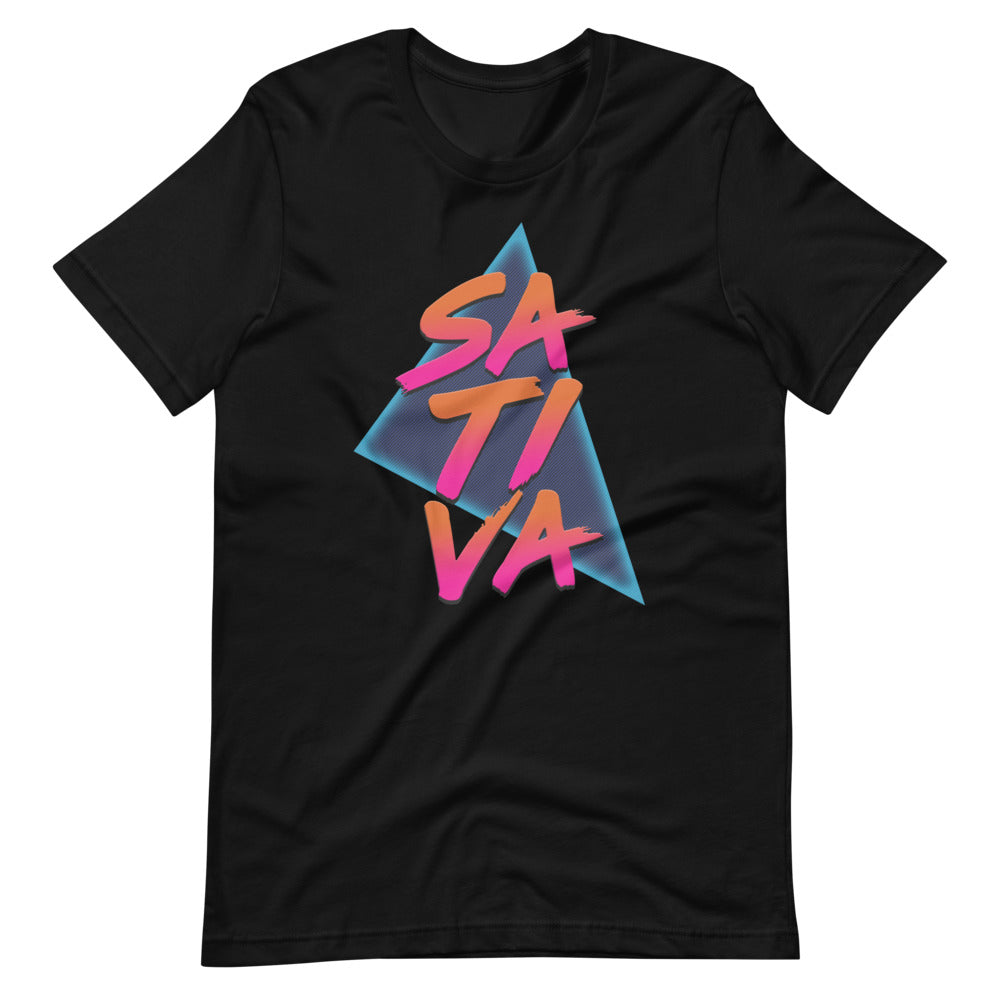 Retro 80's Sativa Stoner T-Shirt - Magic Leaf Tees