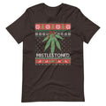 Mistlestoned Ugly Christmas Weed T-Shirt - Magic Leaf Tees