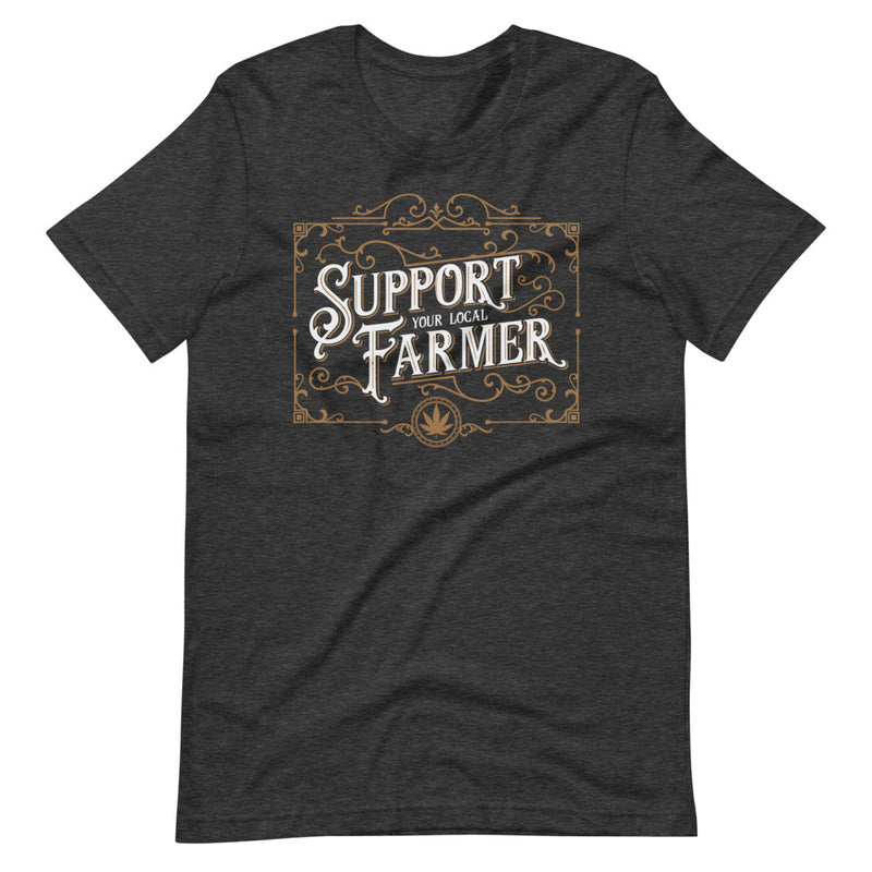 Vintage Support You Local Weed Farmer T-Shirt - Magic Leaf Tees