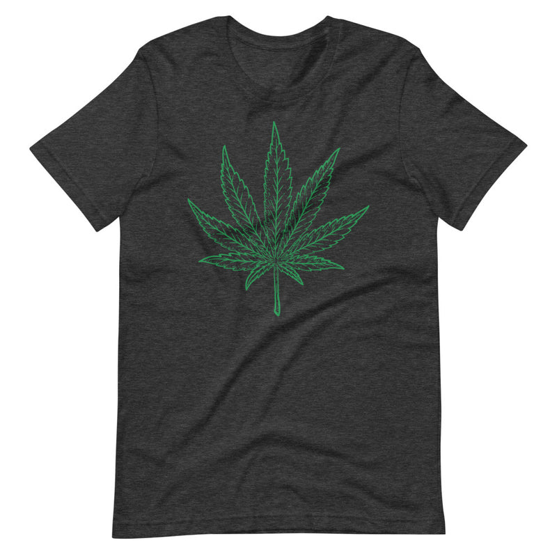 Marijuana Leaf Imprint T-Shirt - Magic Leaf Tees