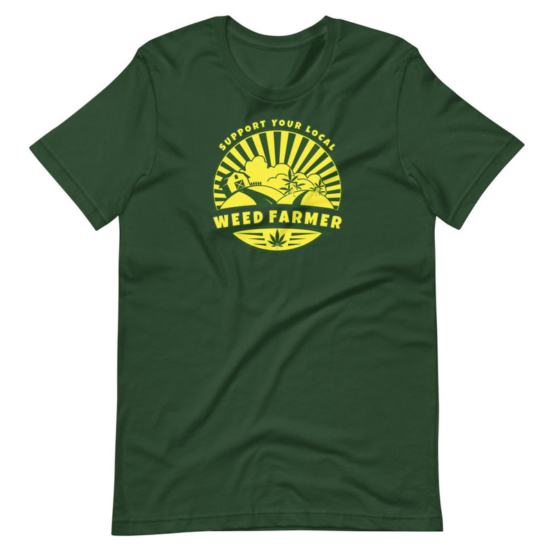 Support Your Local Weed Farmer T-Shirt - Magic Leaf Tees