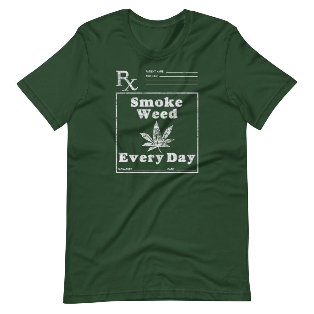 Smoke Weed Every Day Prescription T-Shirt - Magic Leaf Tees