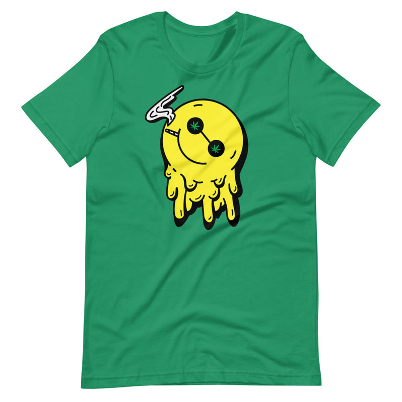 Stoned Happy Smiley Face T-Shirt - Magic Leaf Tees