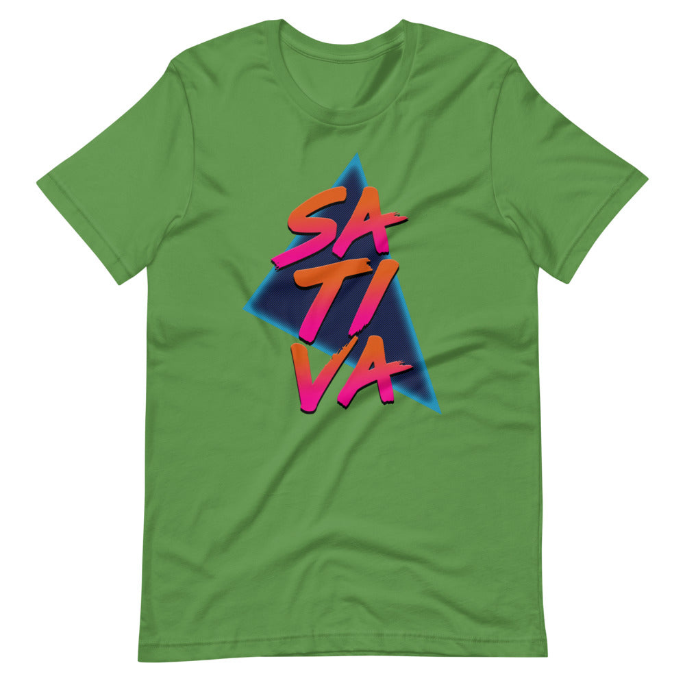 Retro 80's Sativa Stoner T-Shirt - Magic Leaf Tees