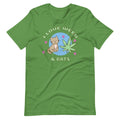 I Love Weed And Cats T-Shirt - Magic Leaf Tees