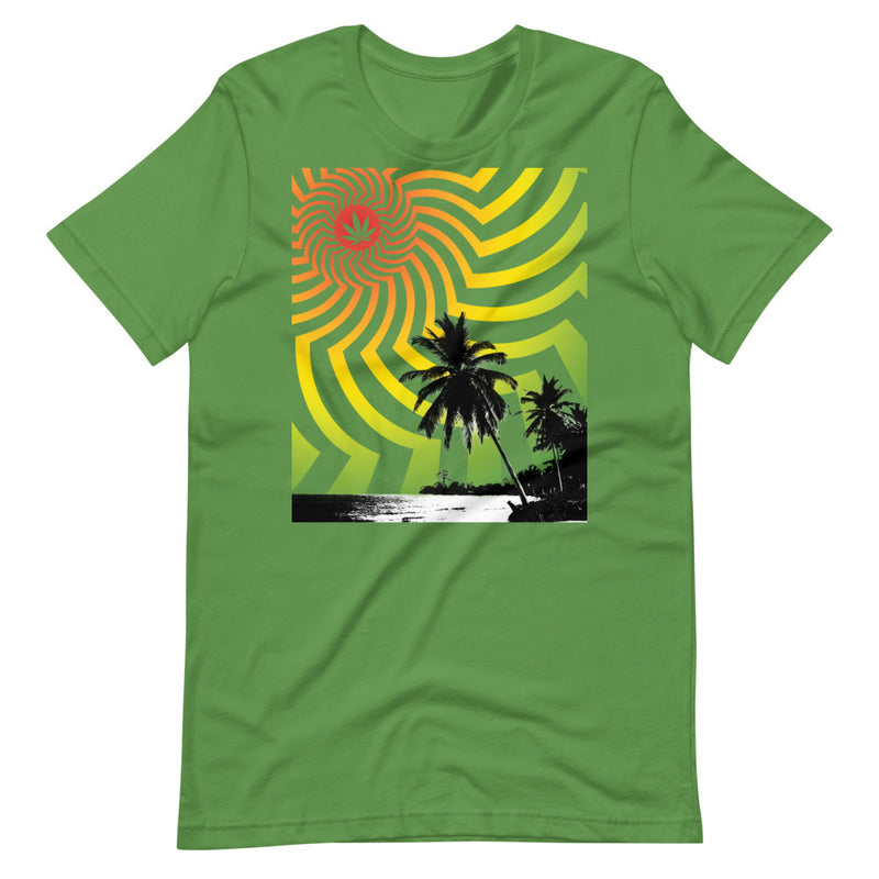 Reefer Beach Rasta Sun Rise T-Shirt - Magic Leaf Tees