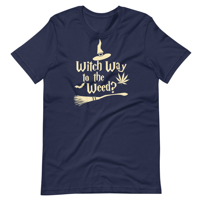 Witch Way To The Weed T-Shirt - Magic Leaf Tees