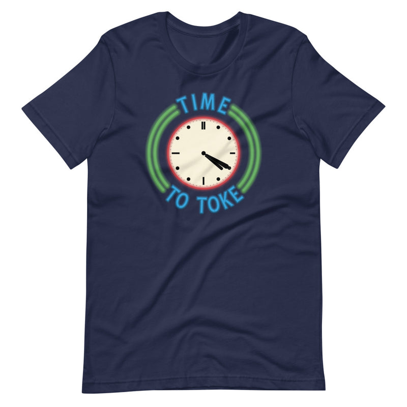 Time To Toke 420 Retro Diner Clock Weed T-Shirt - Magic Leaf Tees