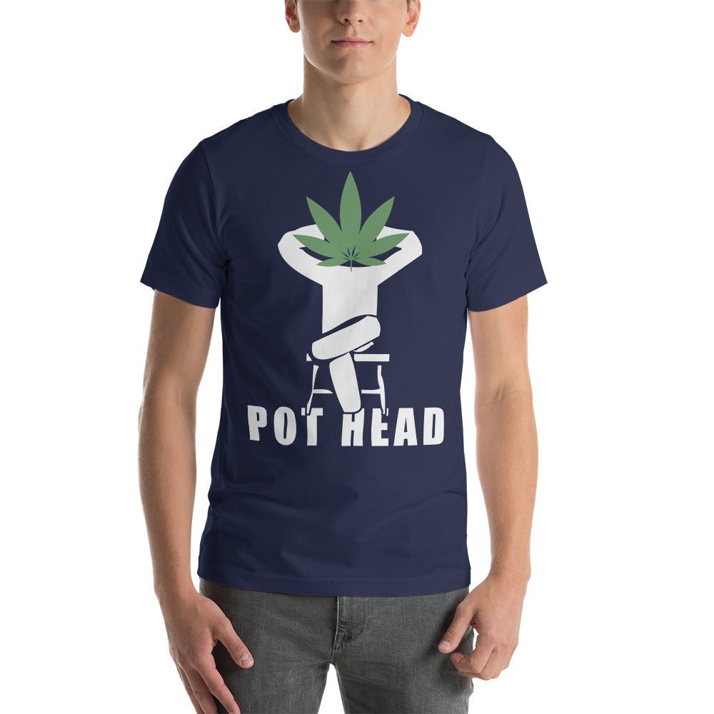 Funny Pot Head T-Shirt - Magic Leaf Tees