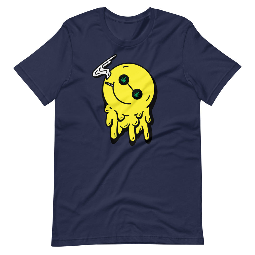 Stoned Happy Smiley Face T-Shirt - Magic Leaf Tees