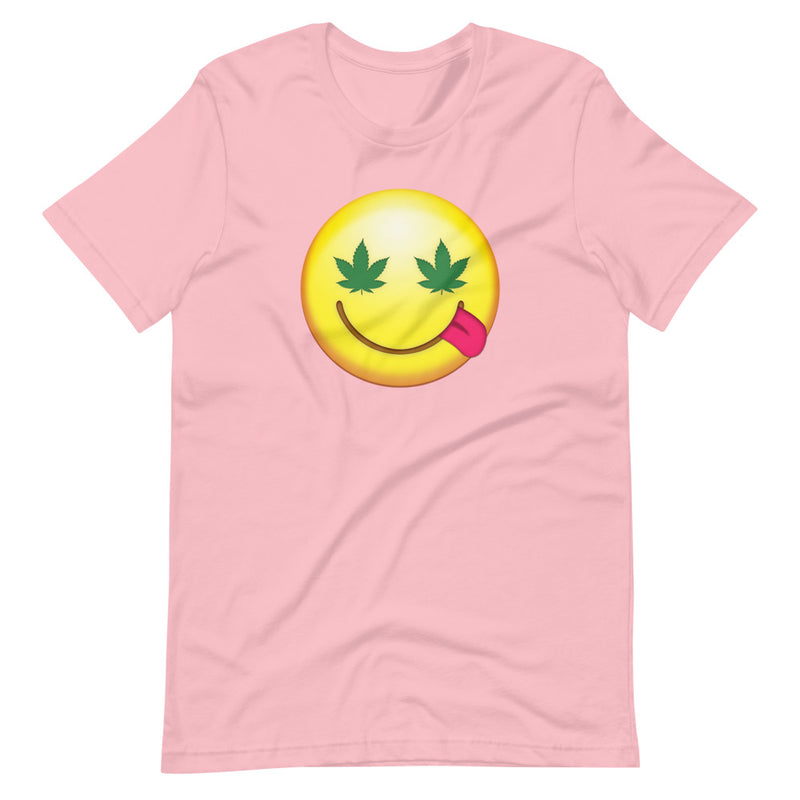 Happy Pot Face Emoji Weed T-Shirt - Magic Leaf Tees