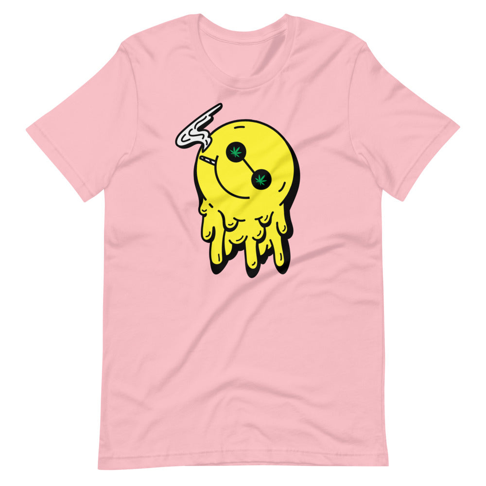 Stoned Happy Smiley Face T-Shirt - Magic Leaf Tees