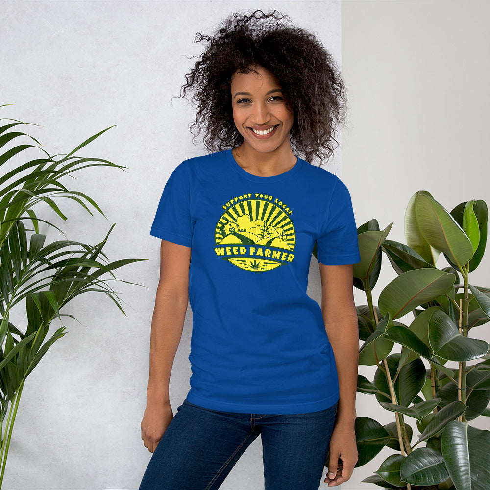 Support Your Local Weed Farmer T-Shirt - Magic Leaf Tees